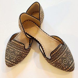 RESTRICTED Ladies Slip On Mule Open Side Pointed Toe Ballet Flat Sz 6